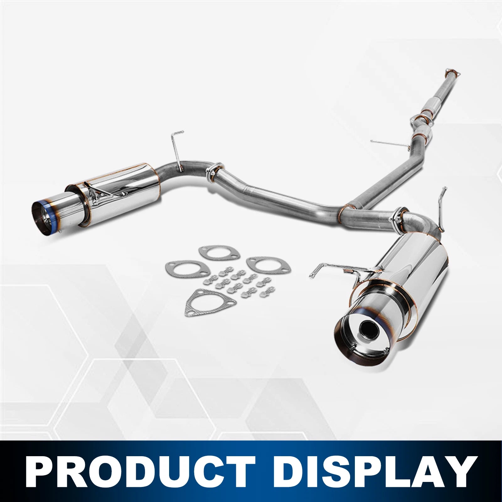 Catback Exhaust for Honda Accord 3.0L (1998–2002) Dual 4.5" Burnt Tip