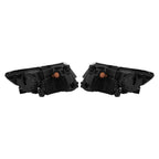 Set of 2 Black Projector Headlights for Ford Edge (2011–2014) 5 Pins