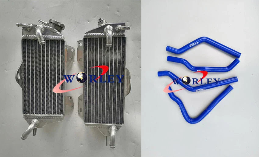 Aluminum Radiator & Hose for Kawasaki KX125 KX250 (1990-1993)