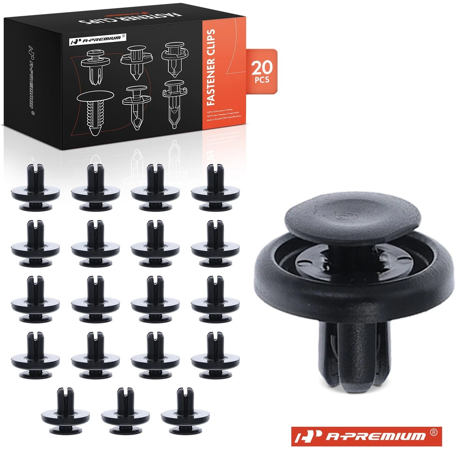7 mm Nylon Fender Liner Retainers Clips for Toyota (2010–2013)