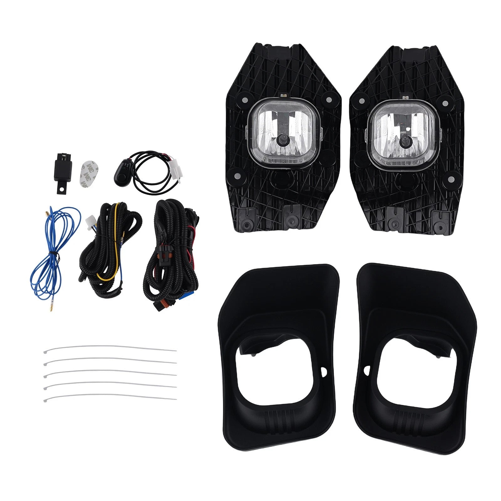 Driving Fog Light for Ford F250-F550 Super Duty (2011–2016) w/ Wiring, Bezel