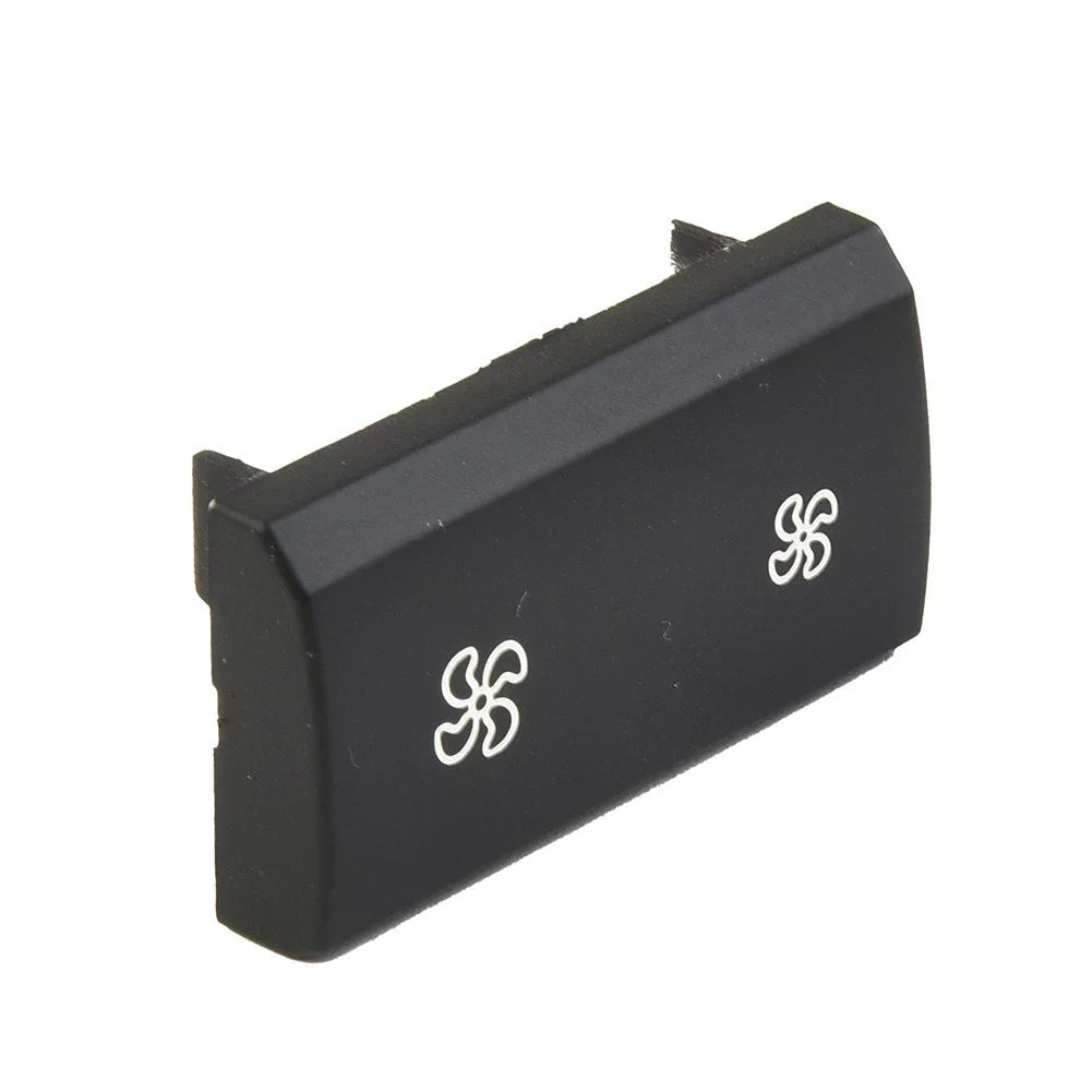 Fan Button for Car A/C Heater Controls Black Plastic Panel