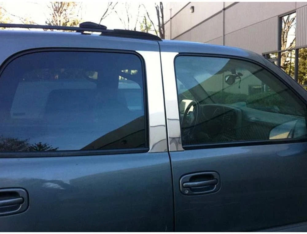 4pc. Luxury FX Stainless Steel Pillar Post Trim for 2000-2006 Chevy Suburban