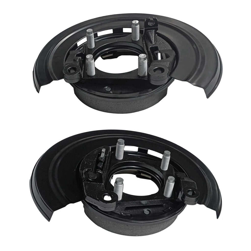 Set of 2 Loaded Brake Backing Plates for Ford F250 F350 F450 (2005–2012)