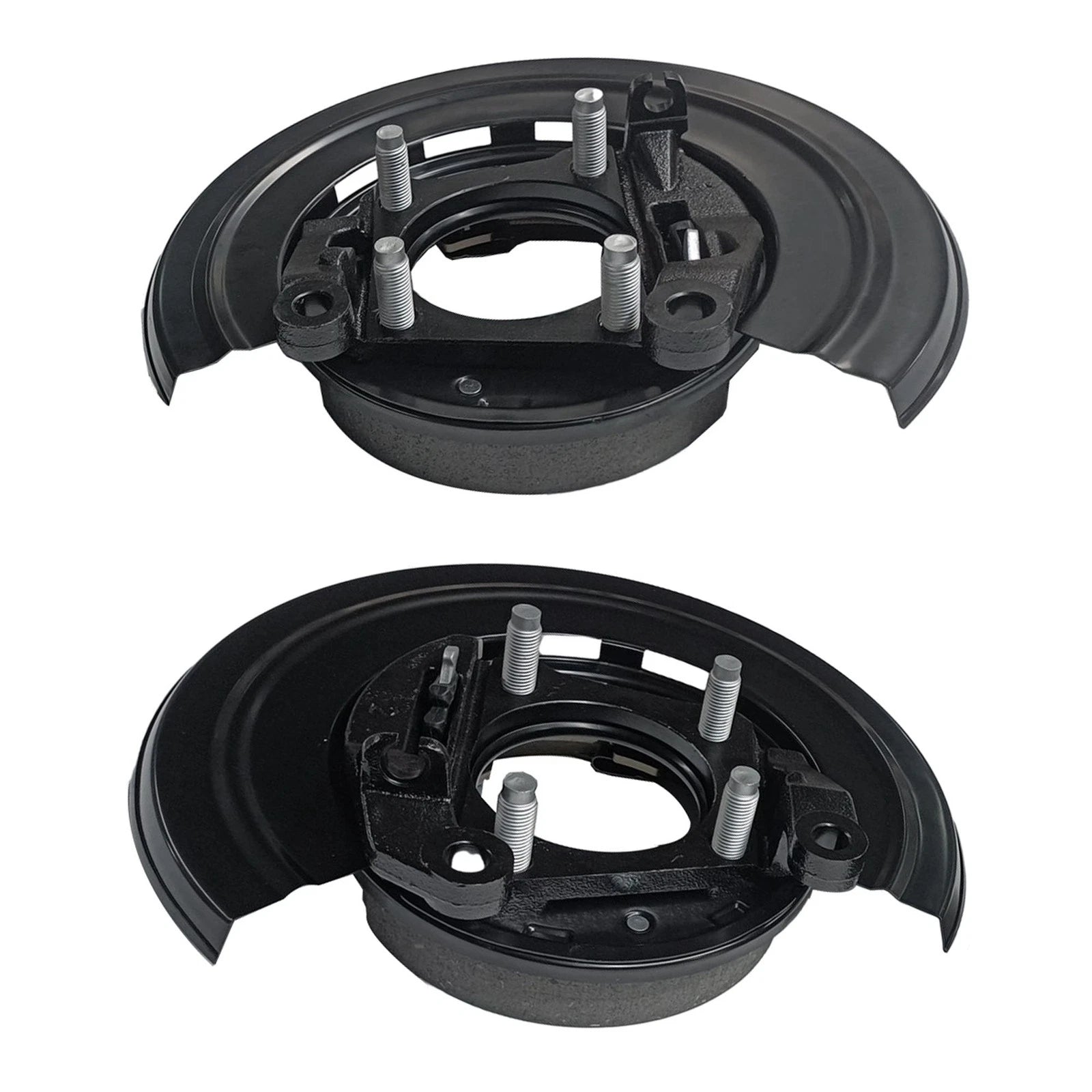 Set of 2 Loaded Brake Backing Plates for Ford F250 F350 F450 (2005–2012)