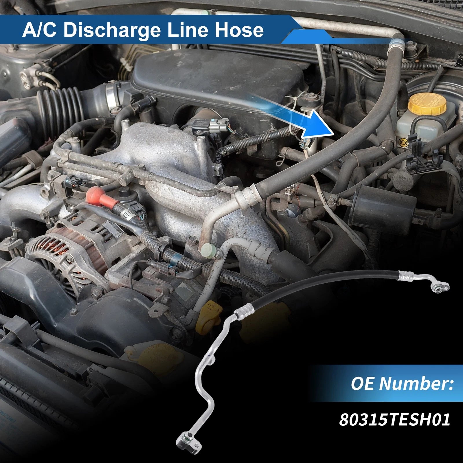 A/C Refrigerant Liquid Hose for Honda Civic (2016) No. 80315TESH01
