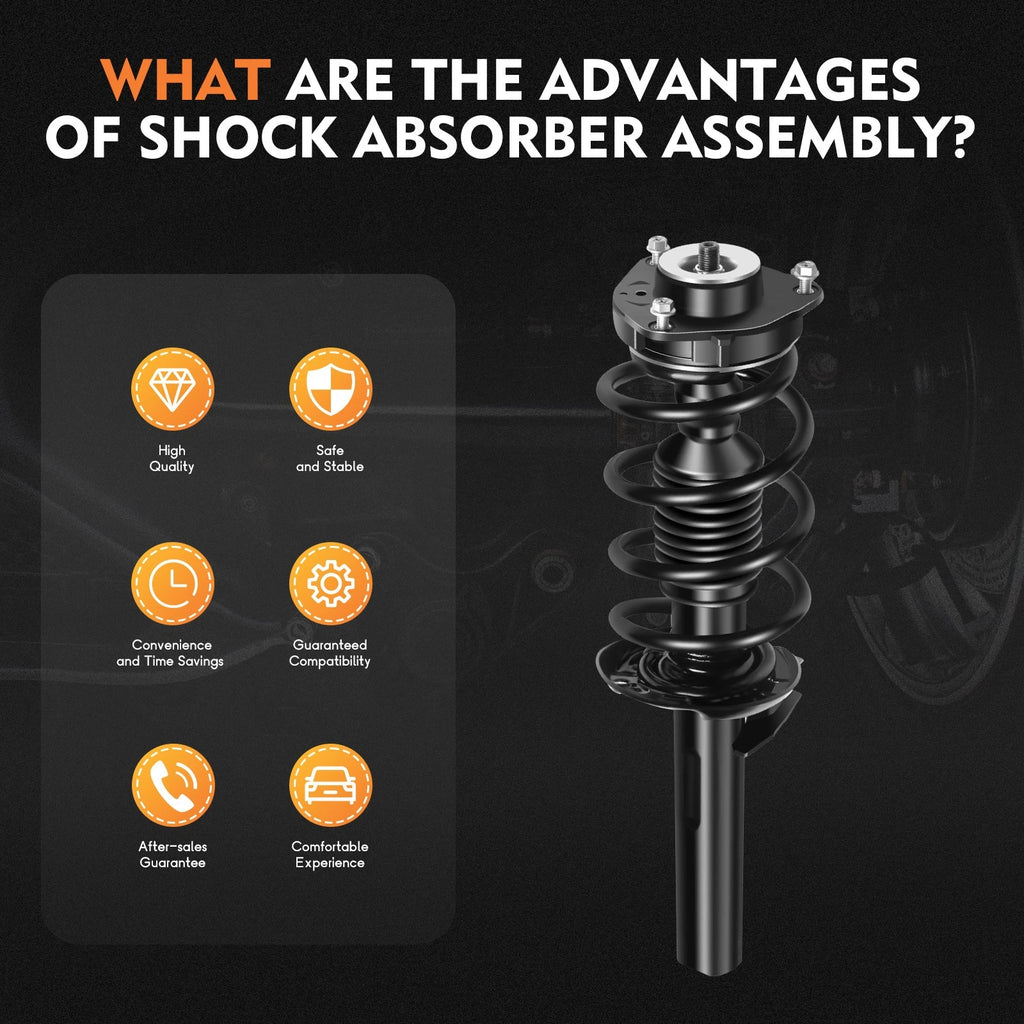 2X Complete Struts Shocks Springs & Mount for Volkswagen Beetle (2012-2013)