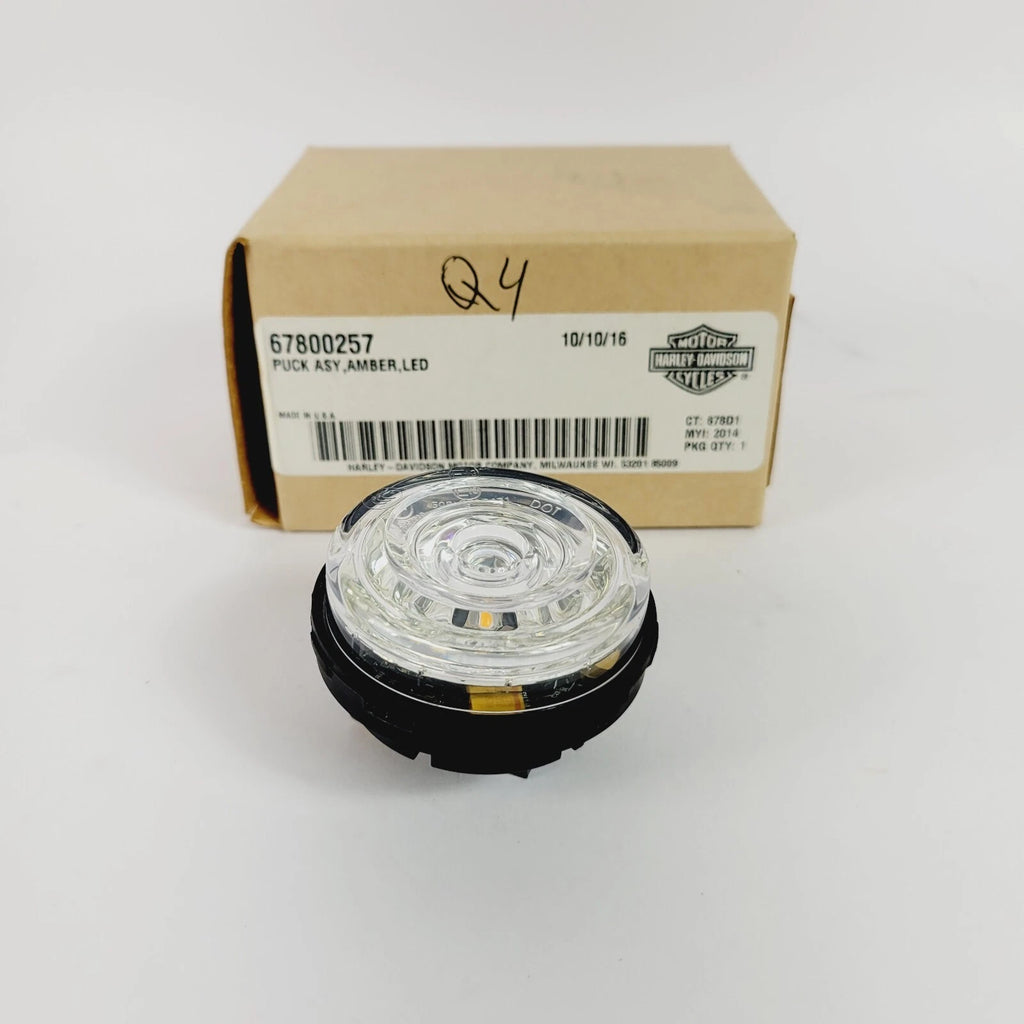 Amber LED Turn Signal Puck Assembly for Harley Davidson CVO (2016–2023)