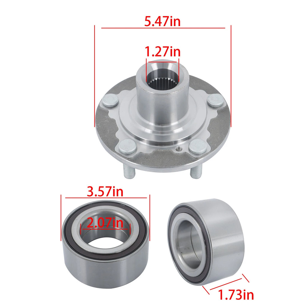 Front Wheel Bearing Hub Assembly for Honda Accord Acura TLX (2013â2019)