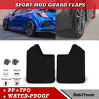Black Mud Flaps Splash Guards for Honda Civic & Accord (2010–2020)