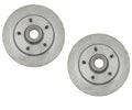 Set of 2 Vented Front Brake Rotor & Hub Assemblies for Chevy GMC (RWD)