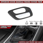 Carbon Fiber Style Gear Shift Media Frame Cover for Dodge Challenger (2015–2026)