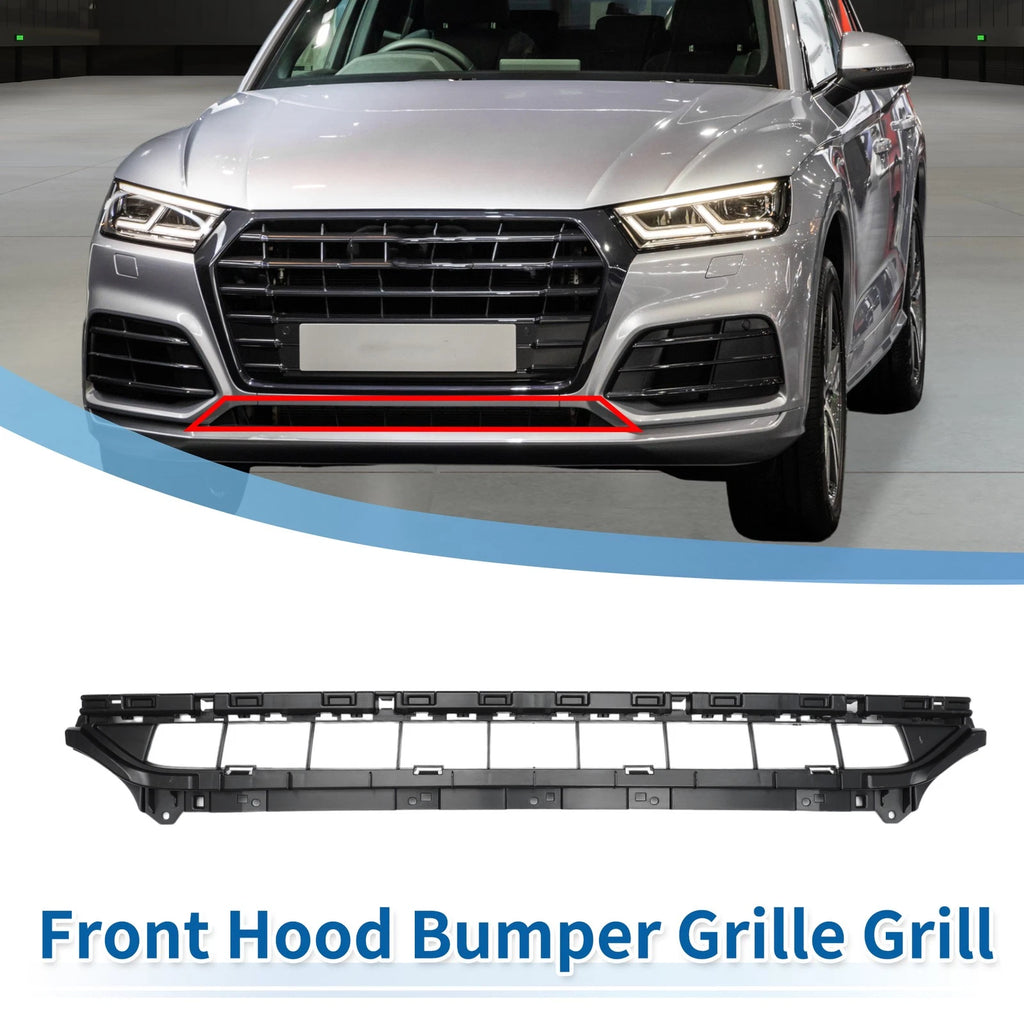 Front Lower Bumper Grille for Audi Q5L (2018–2020) Black Sport Facelift