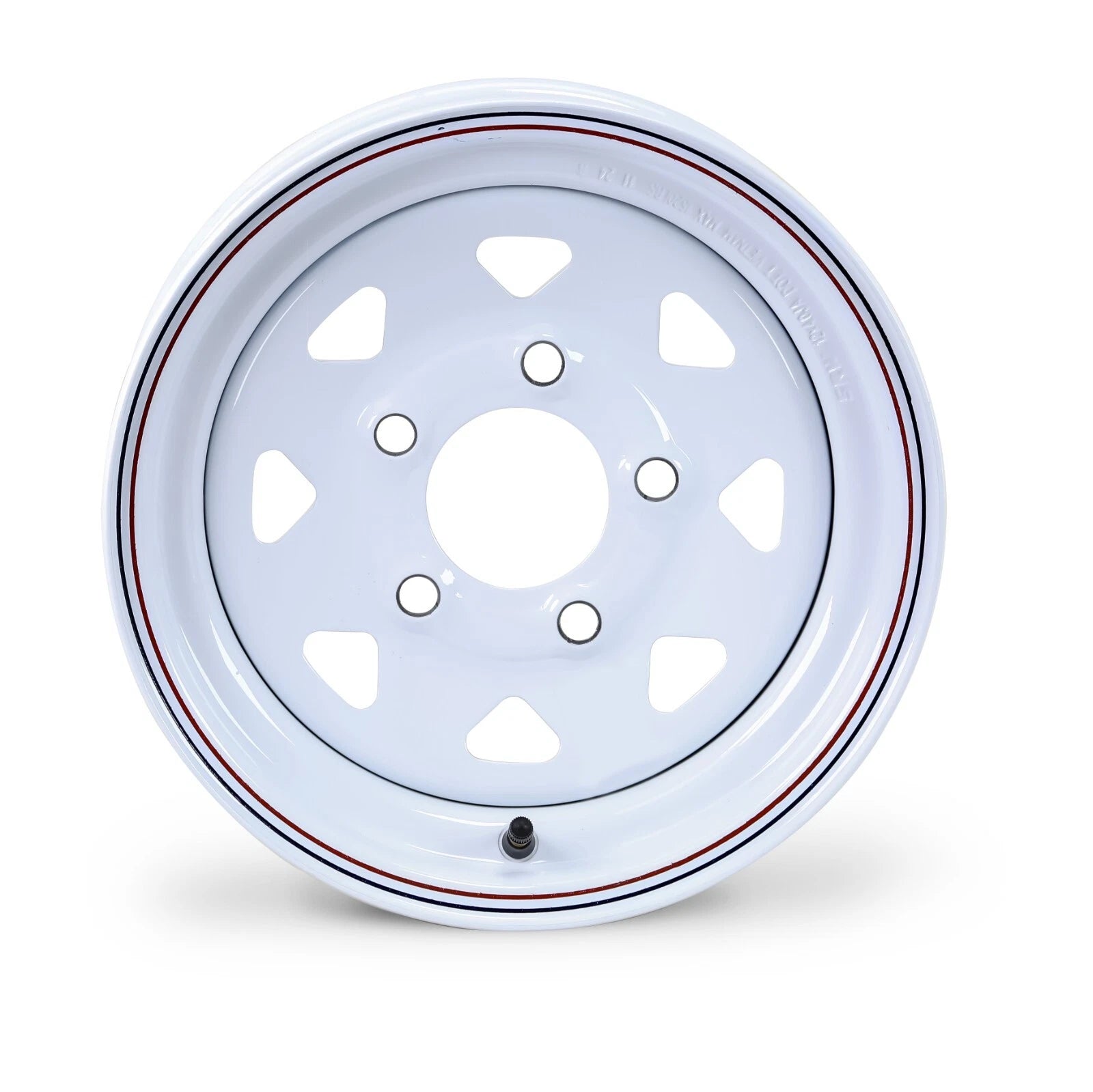Libra 12 x 4 Trailer Wheel 5 Lug 4.5" Bolt Pattern White Spoke (17002)