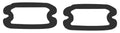 Parking Turn Light Lens Gaskets Replacement Pair for 1964–1965 Pontiac GTO