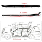 Set of 4 Door Window Seal Belt Weatherstrip Kit for Ford F150 F250 F350 (1987–1997)
