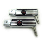 Chrome Footpegs for Honda Interceptor VFR800 (2000–2009)