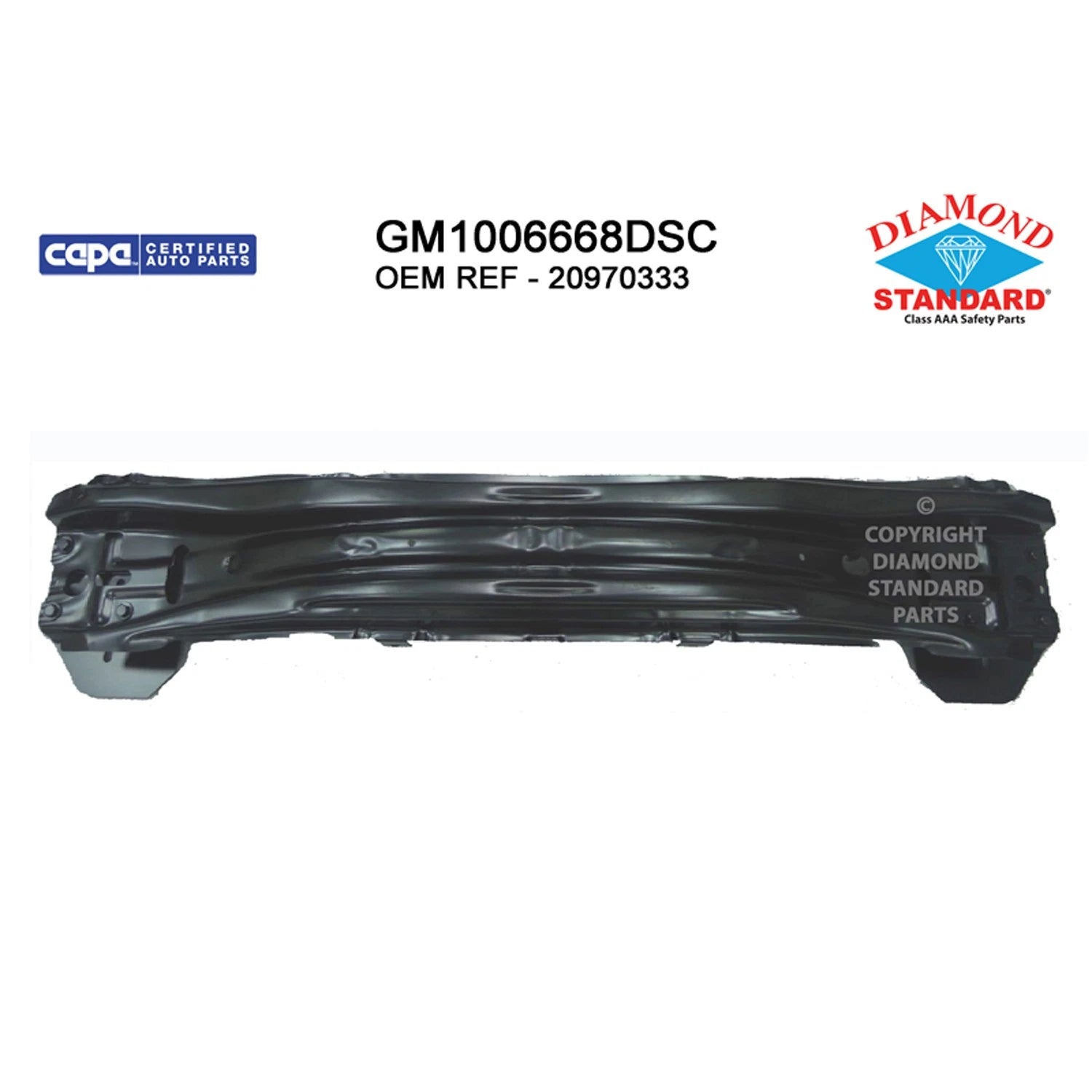 Replacement Steel Front Bumper Impact Bar For 2010-2013 Chevrolet Equinox