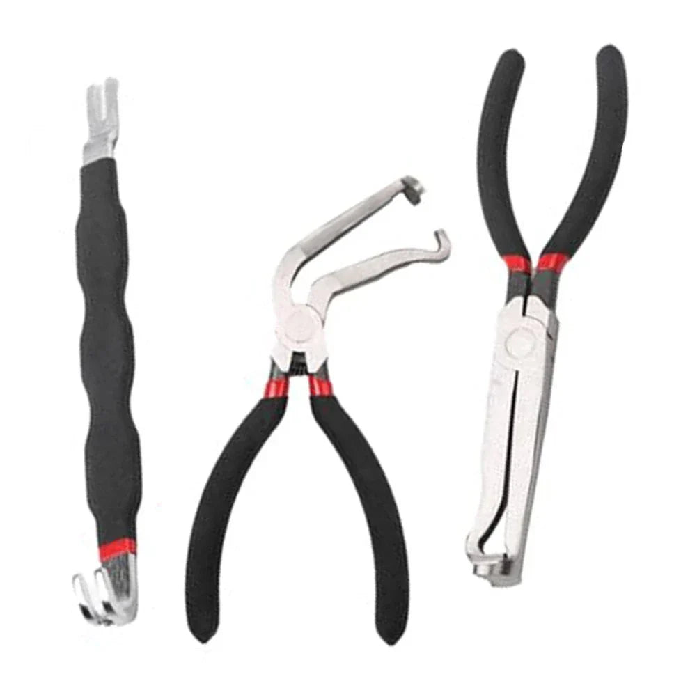 3 Piece Automotive Disconnect Pliers for Electrical Connector Removal Universal