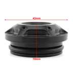 Black & Silver Frame Hole Cover Caps for Harley X350