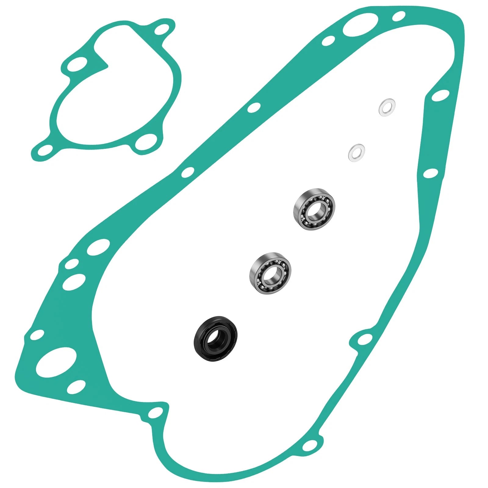Water Pump Rebuild Kit & Gasket for Suzuki RMX250 RM250 (1989–1998)
