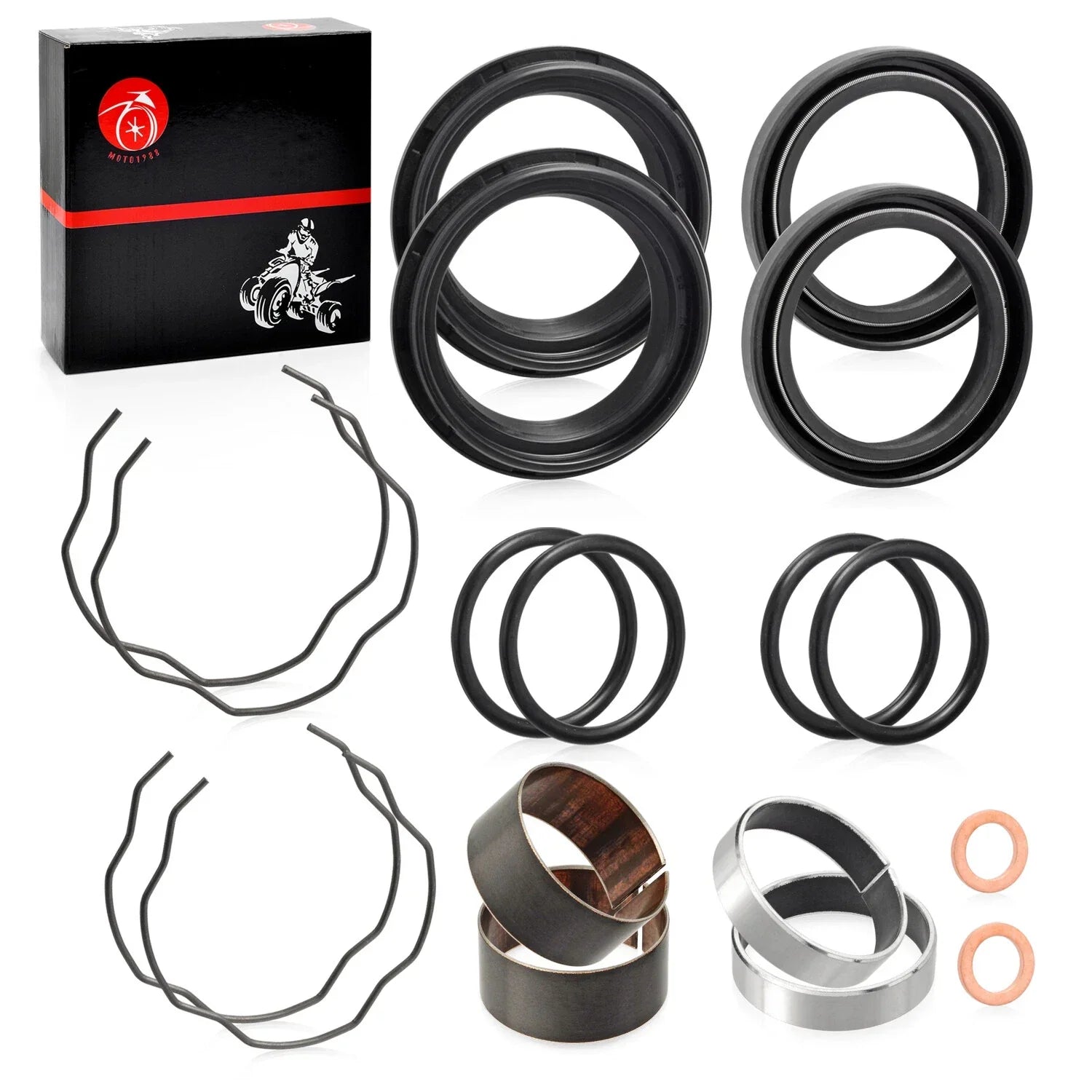 Fork Bushing Dust Oil Seals for Yamaha V-Star 1100 XVS1100 (1999-2009)
