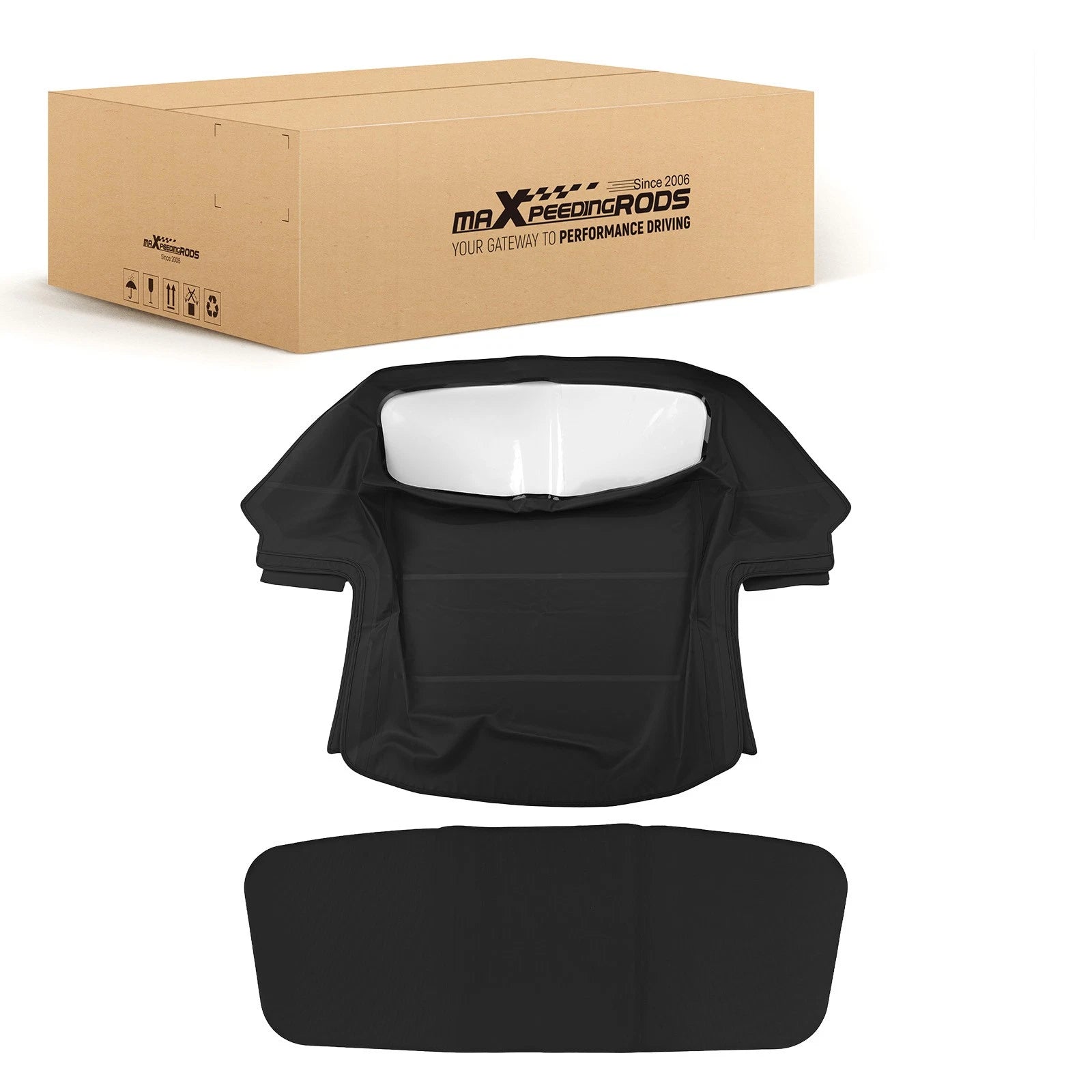Convertible Soft Top for Alfa Romeo Spider (1971–1994) AF3940-440 Black PVC