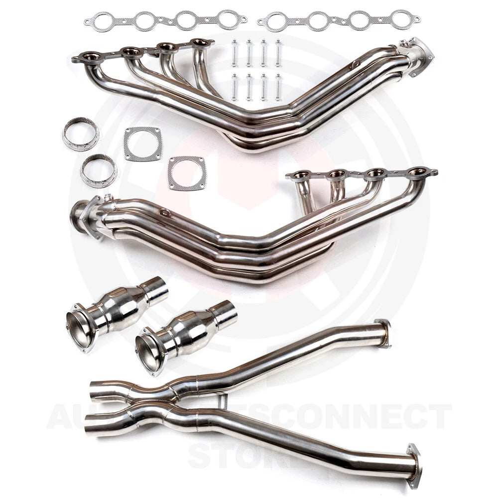 3" Long Tube Exhaust Headers & X Pipe for Chevy Corvette 5.7L V8 (1998–2004)