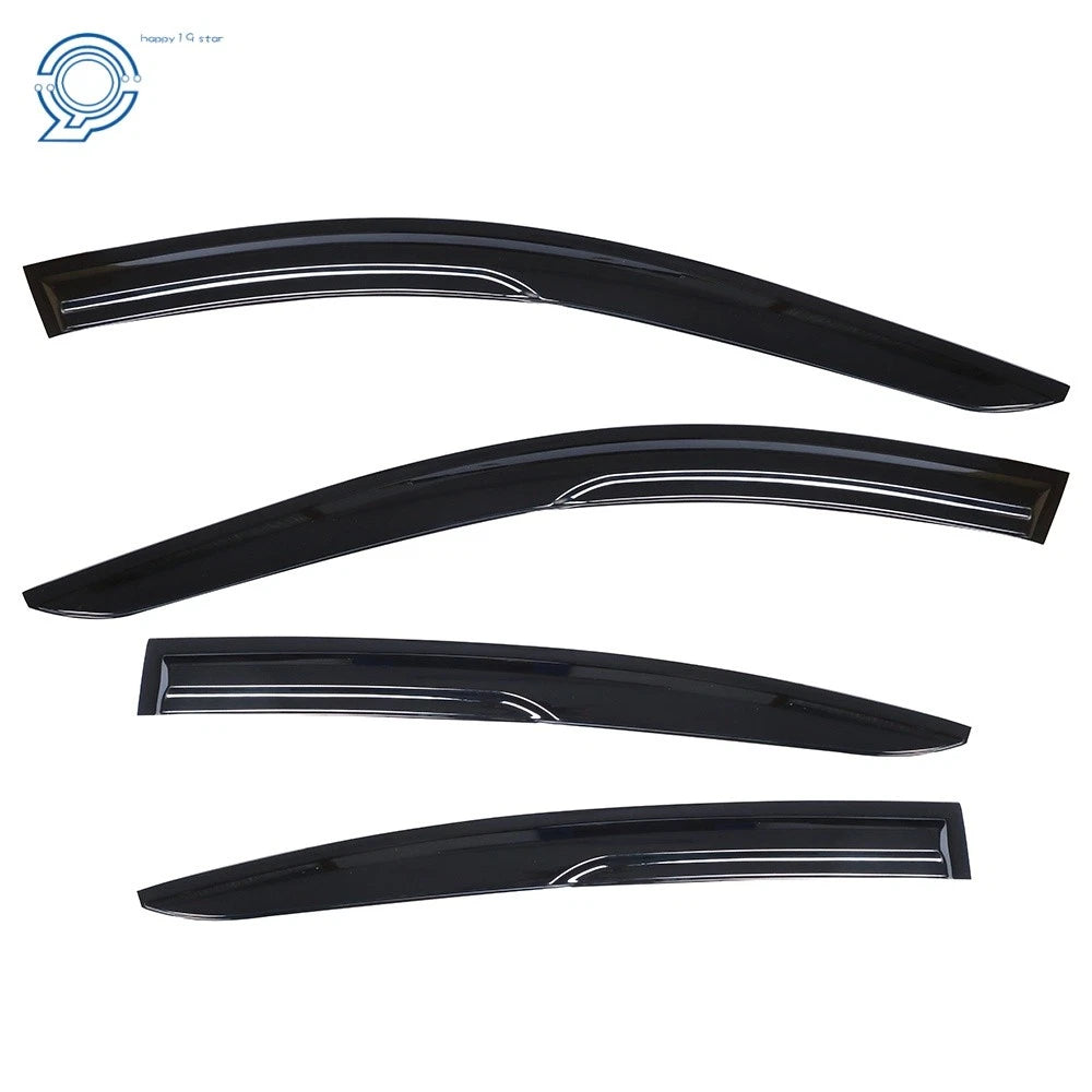 Set of 4 Window Visors Rain Guards for Acura TL (2009-2014) Black