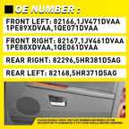Set of 4 Interior Door Handles for Jeep Grand Cherokee (2005–2010)