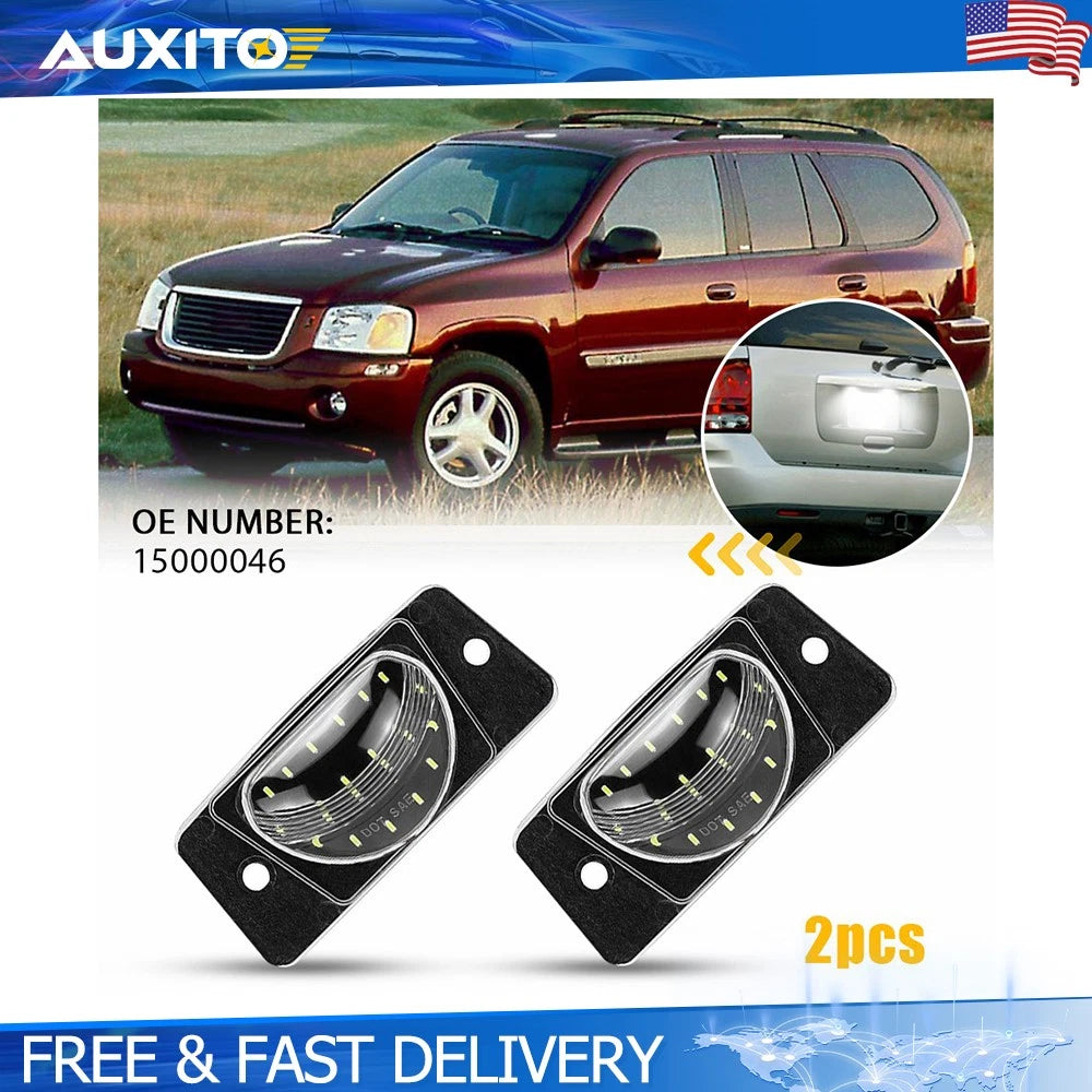 2X LED License Plate Lights for Chevy Trailblazer (2002–2009)