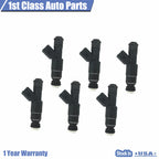 Set of 6 Fuel Injectors for Jeep Cherokee (1999–2004) 4.0L