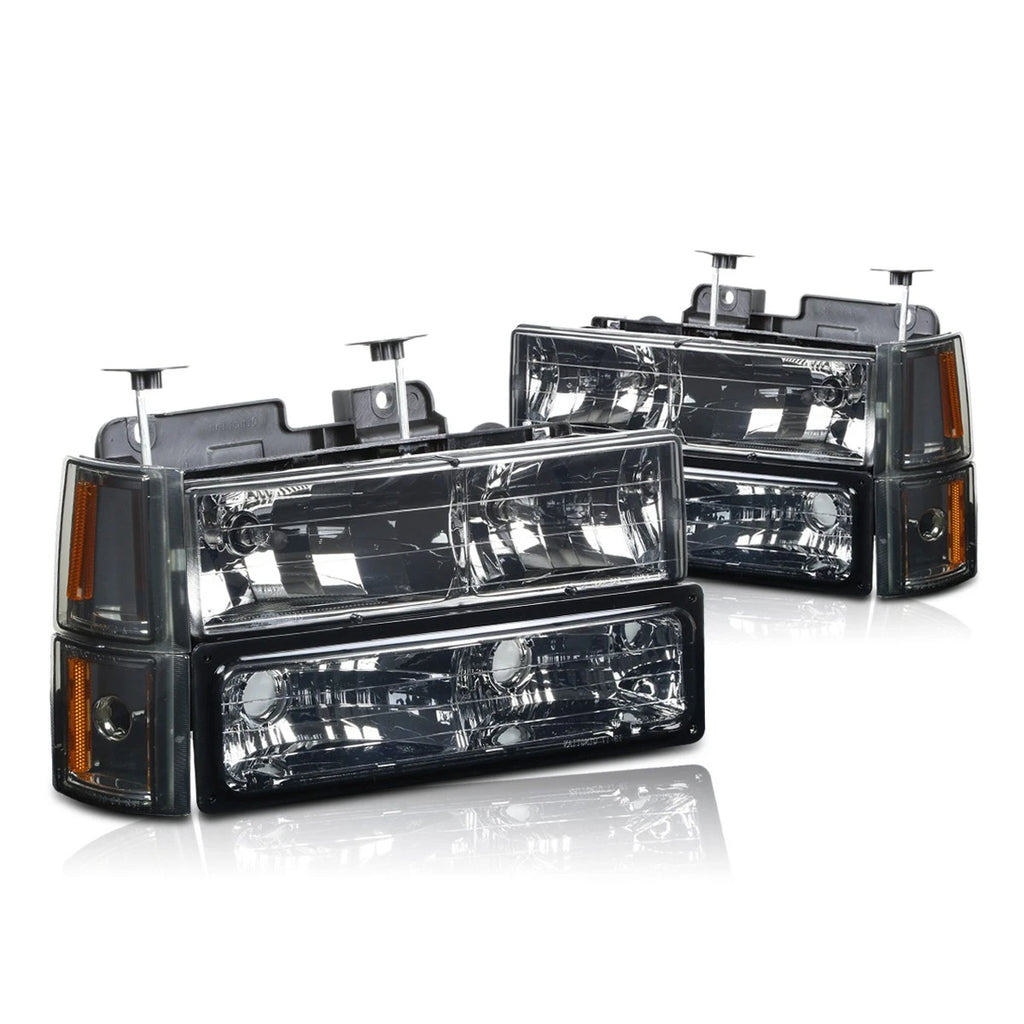 Bumper Headlight Smoked Housing Amber Corner for GMC C/K Suburban (1994–2000)
