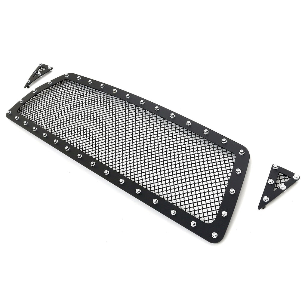 Stainless Black Rivet Mesh Grille Insert for Toyota Tacoma (2005–2011)