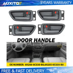 Set of 4 Interior Door Handles for Toyota Sequoia (2001–2007) Gray