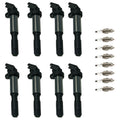 8X Ignition Coils & 8X Spark Plugs for BMW 550i 650i X5 (2006–2010) UF515