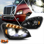 Amber LED Signal Lamp Headlights for Freightliner Cascadia (2008–2017)