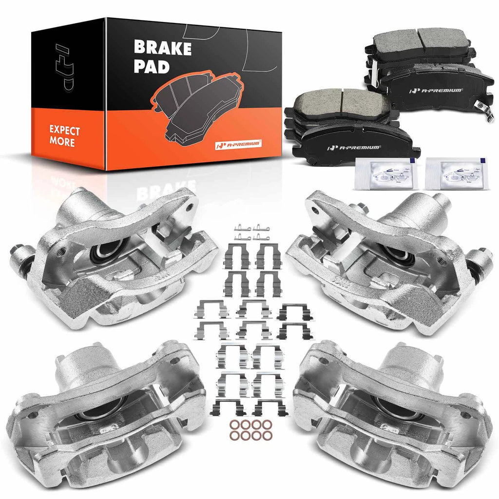 Set of 4 Brake Pads & Calipers for Chrysler Sebring (2001–2005)