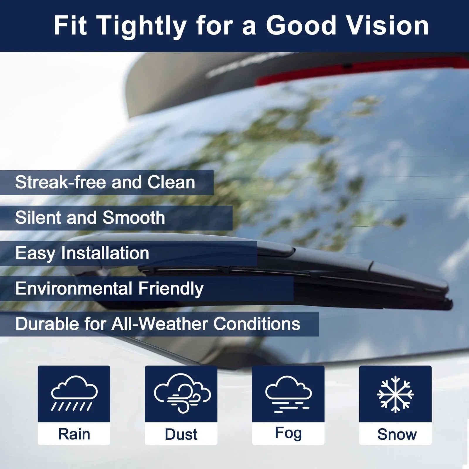 Rear Windshield Wiper Blade for Hyundai Santa Fe (2006-2012)