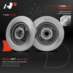 Front Disc Brake Rotors & Ceramic Pads for Ford F-150 (2000-2003)