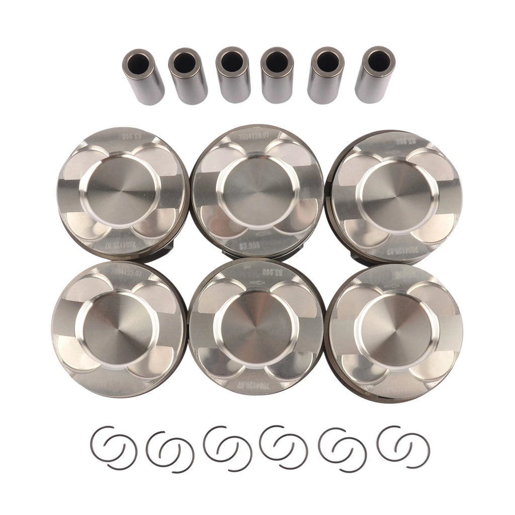 6X Pistons & Rings Set STD 22mm 84mm for BMW N55B30A (2011–2019)