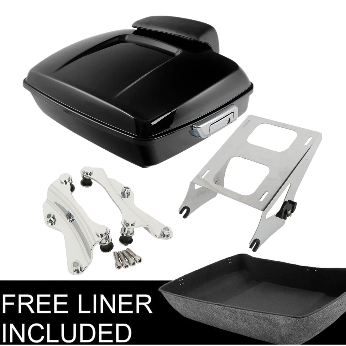 Chopped Trunk Pad Rack Docking Kit for Harley Touring Road Glide (2014–Present)