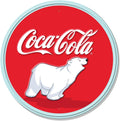 Coca Cola Polar Bear Cub Embossed Steel Sign 12" #2856