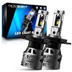 2x NOVSIGHT 9003 H4 LED Headlight Bulbs Kit 13000LM 6500K for H4