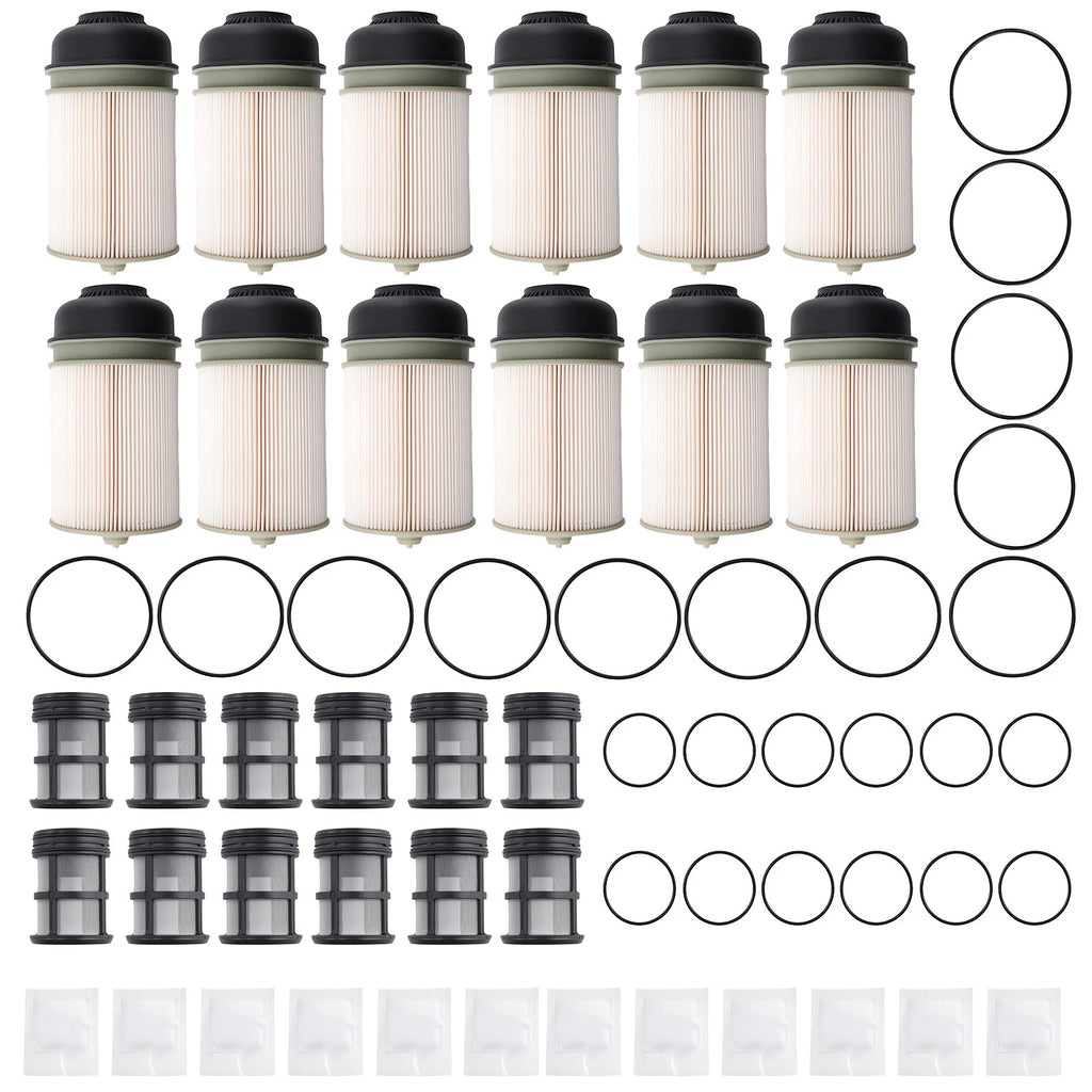 12PCS Fuel Filter Kit for Detroit Diesel DD13/DD15/DD16 (2014-Present)