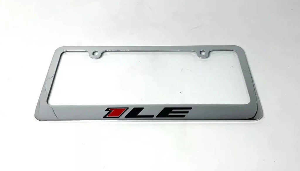 Chrome License Plate Frame Premium Engraved for Chevy Camaro 1LE (2016–2024)