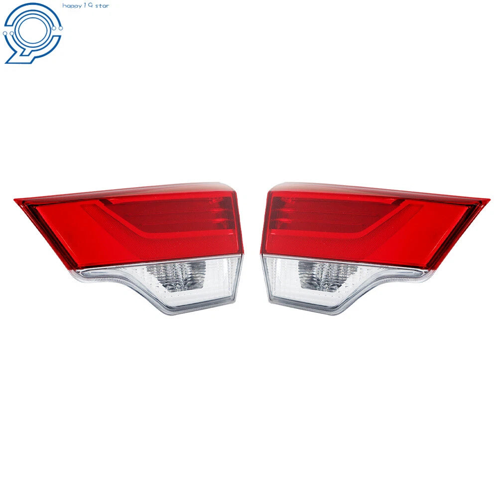 Pair of Red LED Tail Light Lamps for Toyota Highlander (2017–2019)