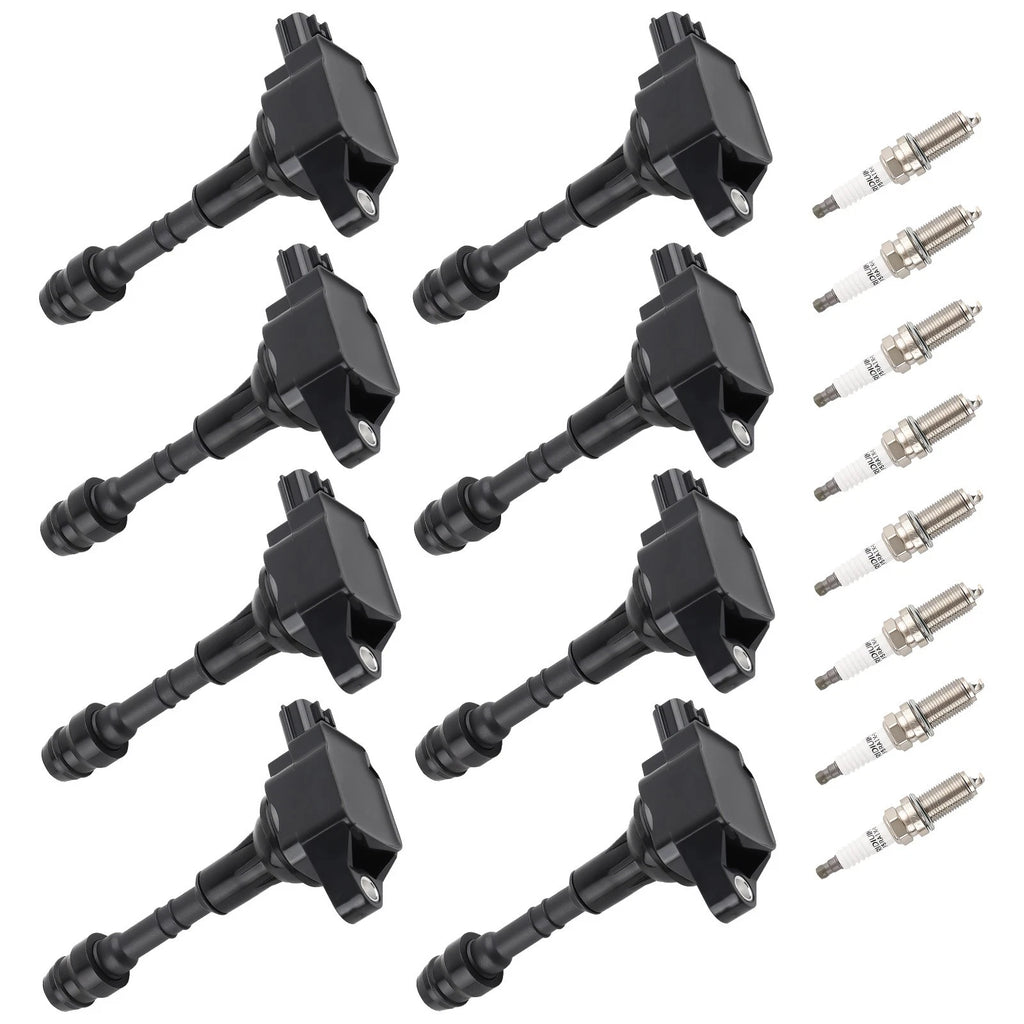 8X Ignition Coils & Spark Plugs for Infiniti QX56 (2004–2010)