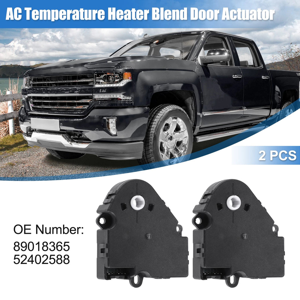 2pcs HVAC Air Door Actuator Heater Blend for Chevy Silverado Tahoe (2007–2014) No. 89018365