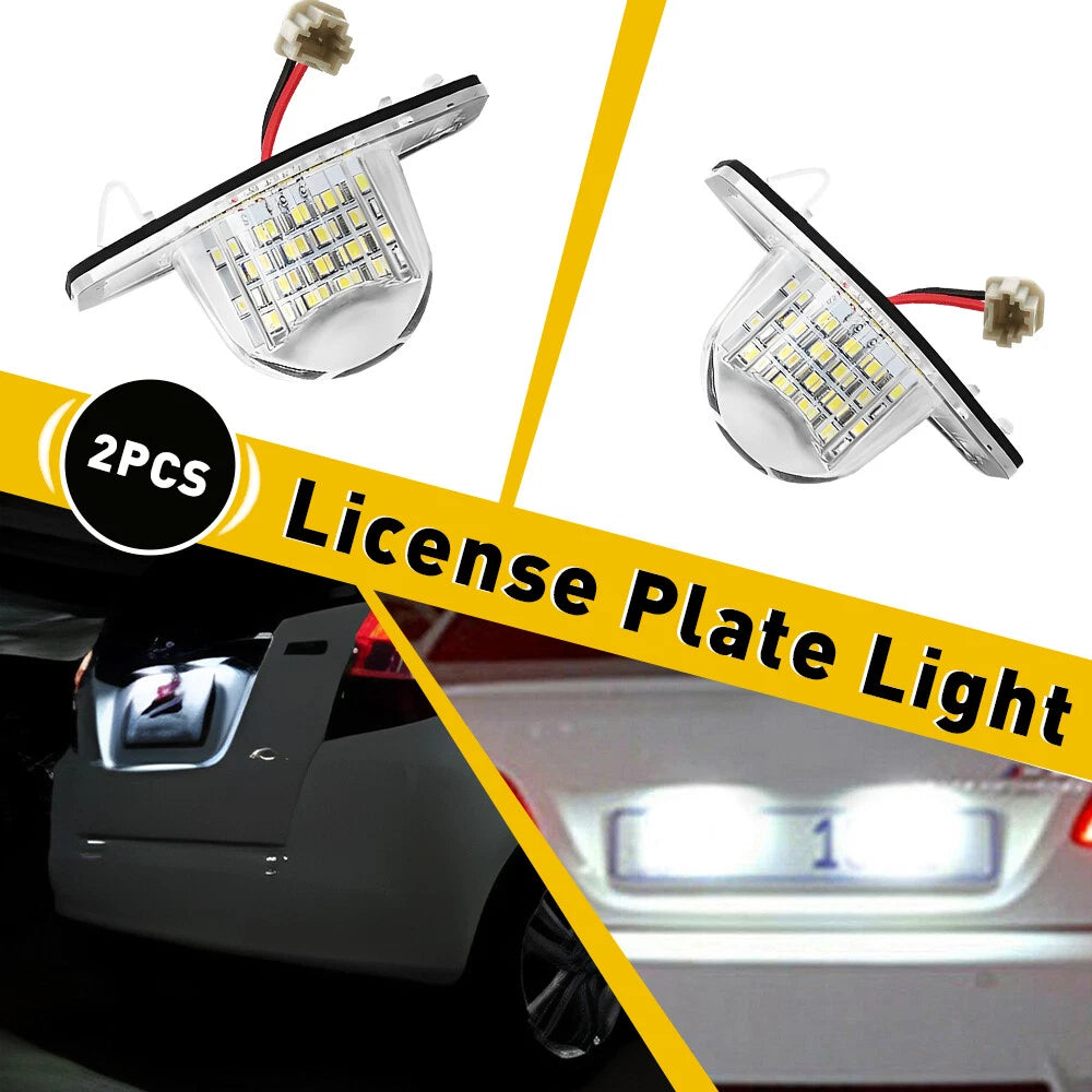 LED License Plate Light for Honda CR-V Fit Jazz Crosstour Odyssey